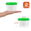 EONJOE 16 oz Plastic Freezer Containers with Lids 2 Cup
