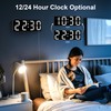 Sukeen Digital Wall Clock Digital Alarm Clock Silent Alarm Clock