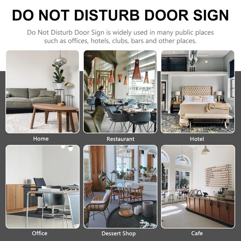 SEWACC Please Do Not Disturb Door Hanger, Leather Make up