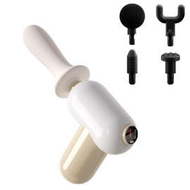 EBIEFLY Mini Massager Gun for Women Back Massage with 5 Massage Gun Heads Wand Thera Gun Attachments 8 Speeds Massage Gun Deep Tissue