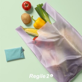 [aso] Regile ZE-V168 Men's Eco Bag Folding Convenience Store Bag, L Size, navy