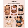 Vertvie Wireless Bras for Women Full Coverage Supportive Seamless Bralettes