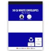 50 White C6 Envelopes, 80gsm - Peel & Seal