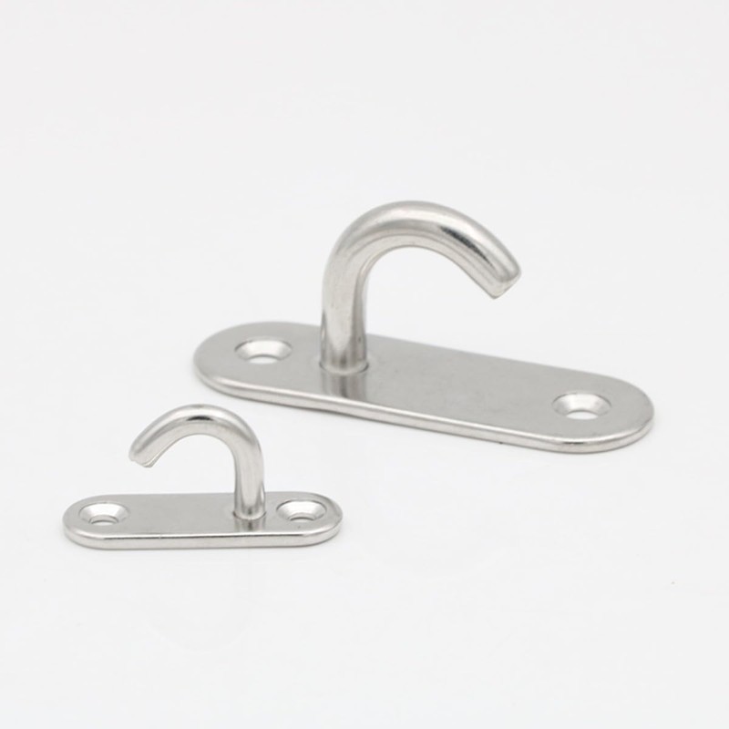 HOUSON 6 Pack M5 Stainless Steel Ceiling Hooks, Oval Open