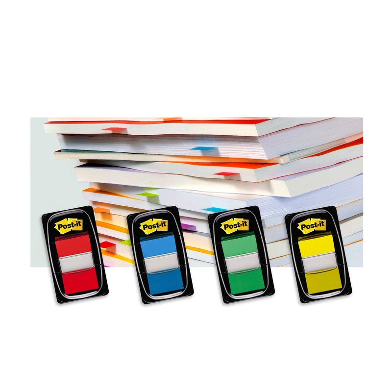 Post-it 680-4 Index Flags - Orange - 12 Dispensers Each