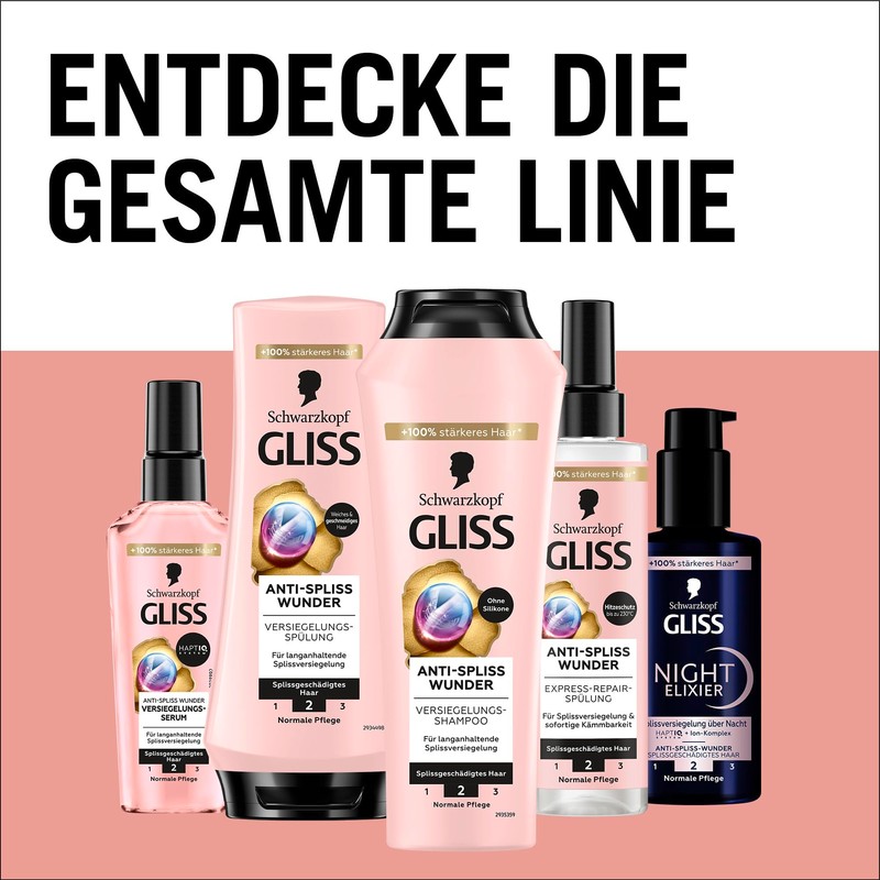 Gliss Conditioner Anti-Split Ends Miracle (200 ml), Conditioner Repairs Damaged