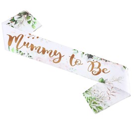 Mummy to Be Sash - Sage Green Baby Shower Sash for Mom to Be, Elegant and Comfortable, Perfect Reveal Party Decoration