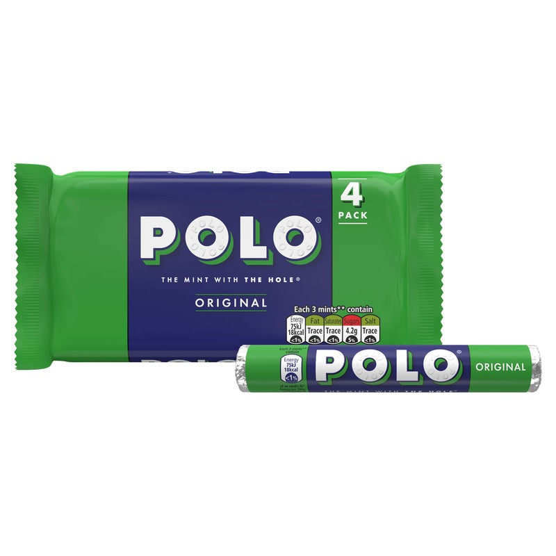 Polo Original Mint Tube Multipack, 4 x 34g