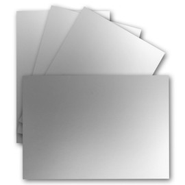 25 Single Cards DIN A6 10.5 x 14.8 cm 240 g/m² Metallic Silver Coloured Card Craft Paper Craft Cards Blank Postcards
