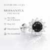 Aretes Flor de Moissanita para Mujer | Plata .925 Bañados
