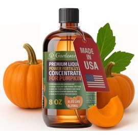 Liquid Power Pumpkin Fertilizer - Professional Liquid Plant Food for Pumpkin - Fast-Acting Concentrate for Growth, Strong Roots & High-Yield Harvest - 8 oz - Indoor & Outdoor Use