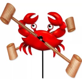 Premier Kites 12" CRAB Whirligig Wind Spinner -Yard Stake -Garden Decor by Premier Designs
