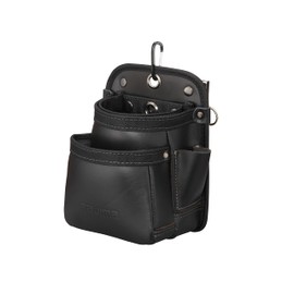 Tajima SFKBK-2S2H Detachable Waist Bag, 2 Tiers, Small, Twin Hook, Genuine Leather