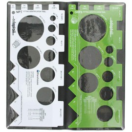 HoseWarehouse Brand TGK02-HW SAE American Thread Identification Kit w/Adaptall Gauges (NPT, NPSM, ORS, ORFS, ORB, an, JIC 37)