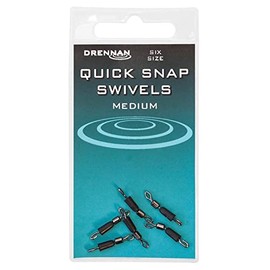 Drennan Quick Snap Swivels Pack Of 6 For Fishing: 12