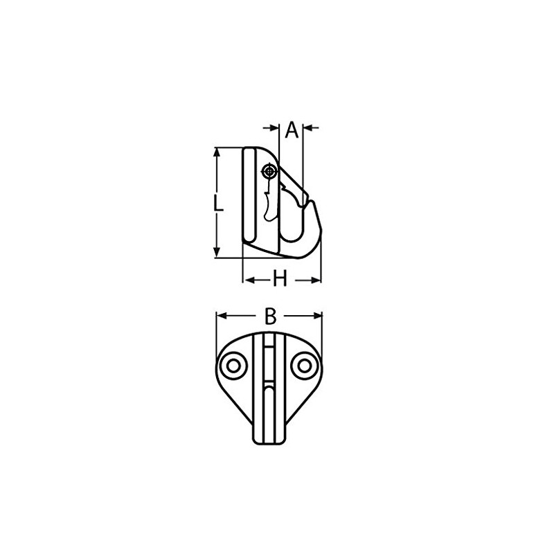 Fender Hooks/V4 A Stainless Steel 8 mm Fender Line Fender