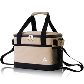 AND MYSELF Cooler Box, Small, Lightweight, Soft, Camping, Solo Camping, Cold Bag, 1.3/2.6/4.0 gal (5/10/15 L), Beige, 2.6 gal (10 L)