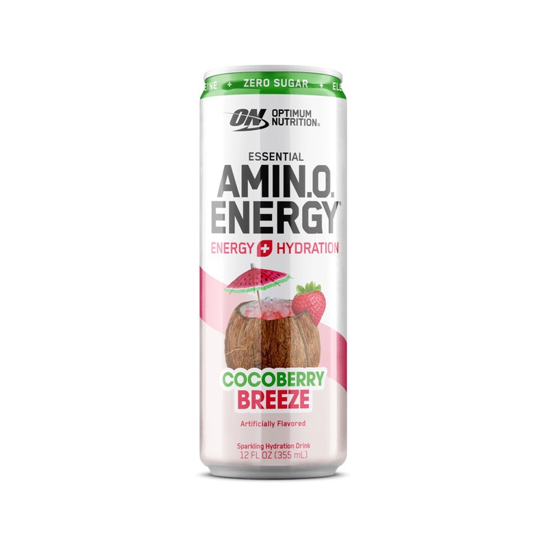 Optimum Nutrition Amino Energy Sparkling Hydration Drink, Electrolytes, Caffeine, Amino
