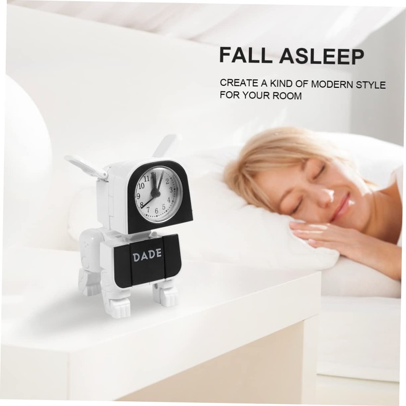 Mobestech Robot Dog Shaped Electronic Alarm Clock Multi-Functional Desk Clock