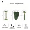 3pcs Rodillo De Masaje Facial De Jade Gua Sha Rejuvenece