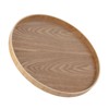 Round Shape Solid Wood Tea Coffee Snack Food Meals Serving