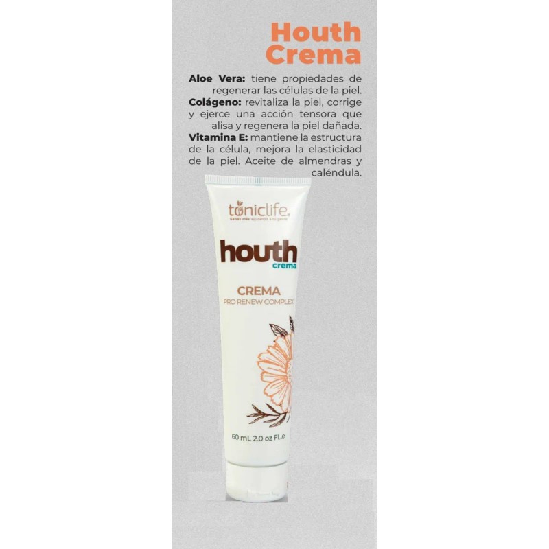 Crema Facial Houth De Tonic Life Todo Tipo De Piel