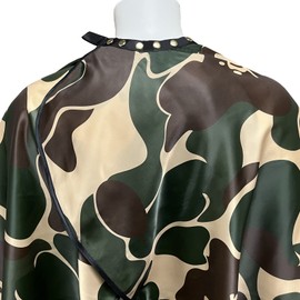 Barber Cape for Men Professional Hair Cutting Salon Cape with Snaps Waterproof Hairdressing Styling Cape- 63”× 56”, A, 63"*56"