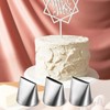 Qianyu Set of 3 Piping Nozzles Set Stainless Steel Large