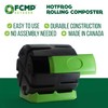 FCMP Outdoor HOTFROG Rolling Single Chamber Batch Tumbling Composter -