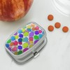 Colorful Balloons Pattern Rectangle Pill Case Trinket Gift Box