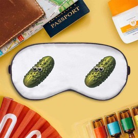 Azeeda 'Funny Pickle Face' Sleep/Travel Eye Mask (EY00032342)