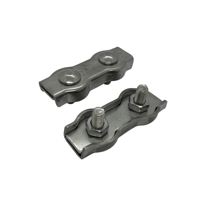 Wire Rope Clamp Duplex Stainless Steel V4A 316 8 mm