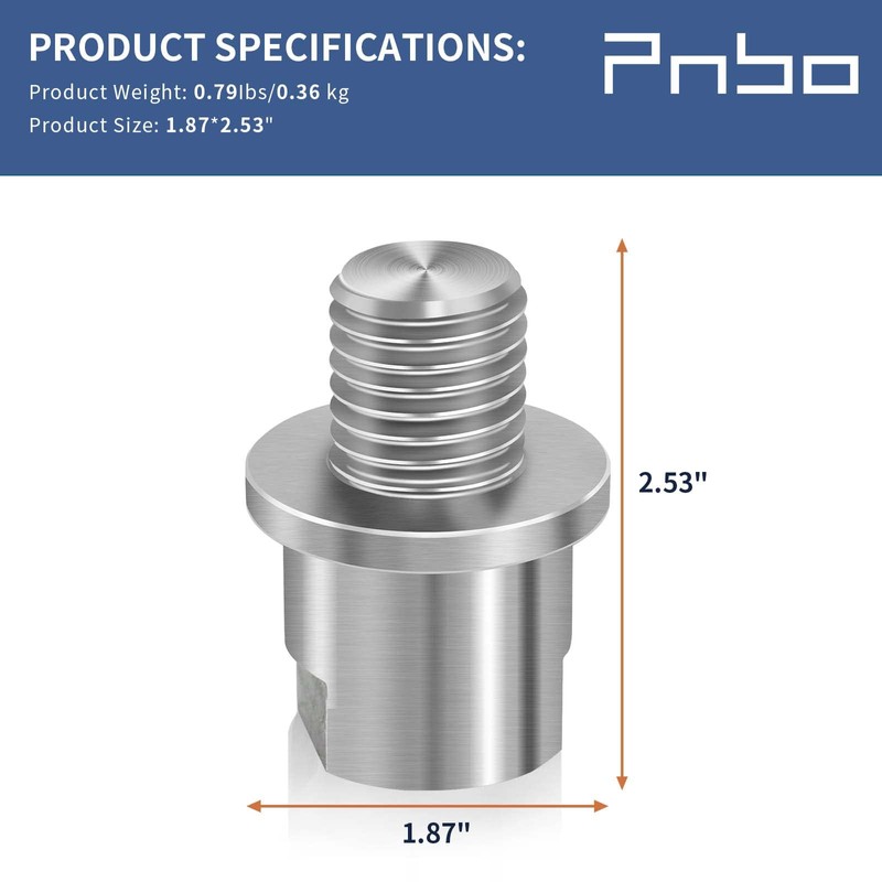 Woodworking Lathe Headstock Spindle Adapter 3/4" x 10tpi to 1"