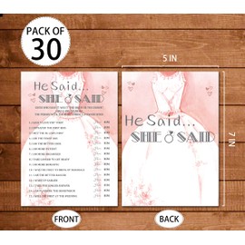 Jusitakeet Bridal Shower Games, Bridal Games For Showers, Wedding Shower Games, Engagement Bachelorette Party Games, Bridal Shower Decorations, Bridal Shower Gifts, 30 Cards Per Set (Suit018)