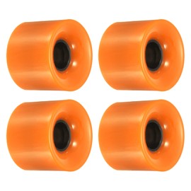 PATIKIL 60mm Longboard Wheels, 4 Pack Skateboard Wheel Street Wheels for Skateboards Cruiser Wheels Replacement 78A, Orange