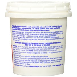 Savogran Savogran Wood Bleach - 12oz Oxalic Acid Wood Bleach for Furniture w/Unfinished or Stripped Wood - Oxalic Acid Powder for Bleaching Wood & Removing Tannin & Black Water Spots - Wood Stain Remover