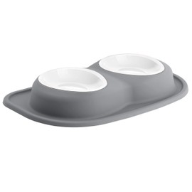 WeatherTech Double Low Pet Feeding System w/Plastic Dog/Cat Bowls