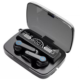 Imported M19 Wireless Earbuds Earphone Touch Headset Digital LED Display Headphone Sports Audifonos Microphone & Flashlight Deep Bass Immersive Stereo Sound Quality Long-Play Time Easy to Connect