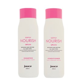 Juuce Softly Nourish Shampoo and Conditioner 300ml Duo Bundle