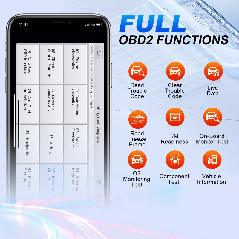 XTOOL A30D All System OBD2 Diagnostic BiDirectional Scanner Lifetime Free
