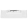 ExcelMark Blank Name Tag/Badge with Pin - White - 1"
