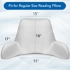 Cooling Reading Pillow Cover with Large Back Opening, Soft Replacement