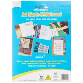 Magic Whiteboard MW1220 A4 Whiteboard Sheets - White