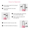 Puroma 1 Pack 2.6 Inch Long Shackle Combination Lock 4