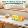 EsLuker.ly Tea Bag Holder Organizer for Counter Small Acrylic Teabag
