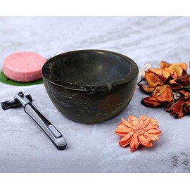 ShayVe - Cuenco de afeitar para jabón y crema de afeitar, cuenco de afeitar de mármol para jabón y crema, exquisito kit de afeitado húmedo con aislami