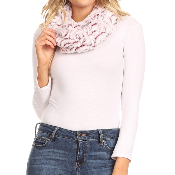 Sakkas CXGJ1532 - Abhy Soft Fall Winter Furry Infinity Wrap