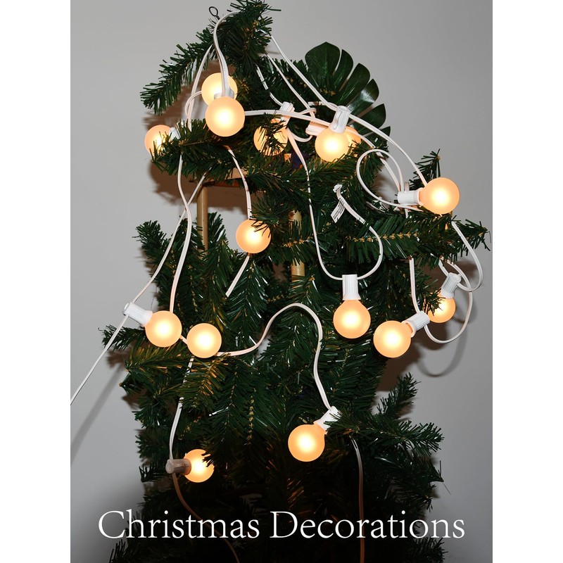 SUNSGNE G40 Globe Replacement Bulbs with Frosted White, 1.5 Inch