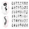 50 Pcs Wildflower Stencils, Small Flower Leaf Stencils for Painting