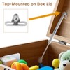 2 Pack Soft Close Toy Box Hinges for Heavy Curved,